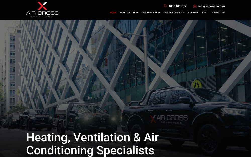 Air Cross Solutions homepage