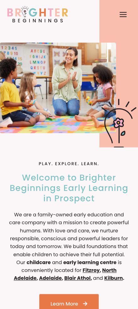 Brighter Beginnings on mobile